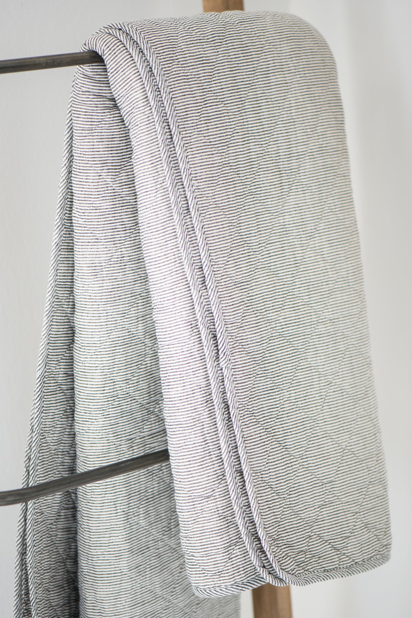 Quilt with Grey Stripe