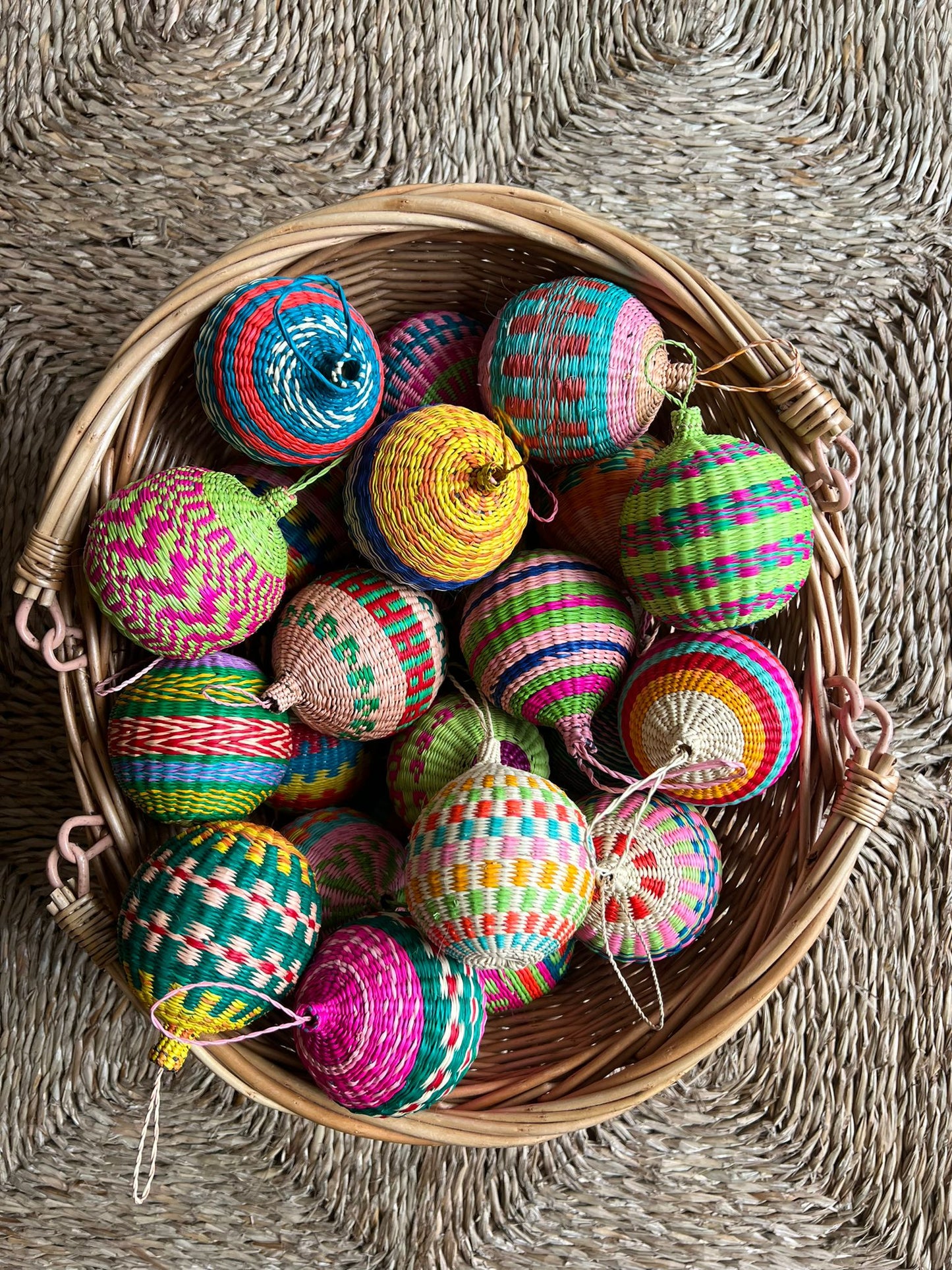 Colourful Rattan Bauble