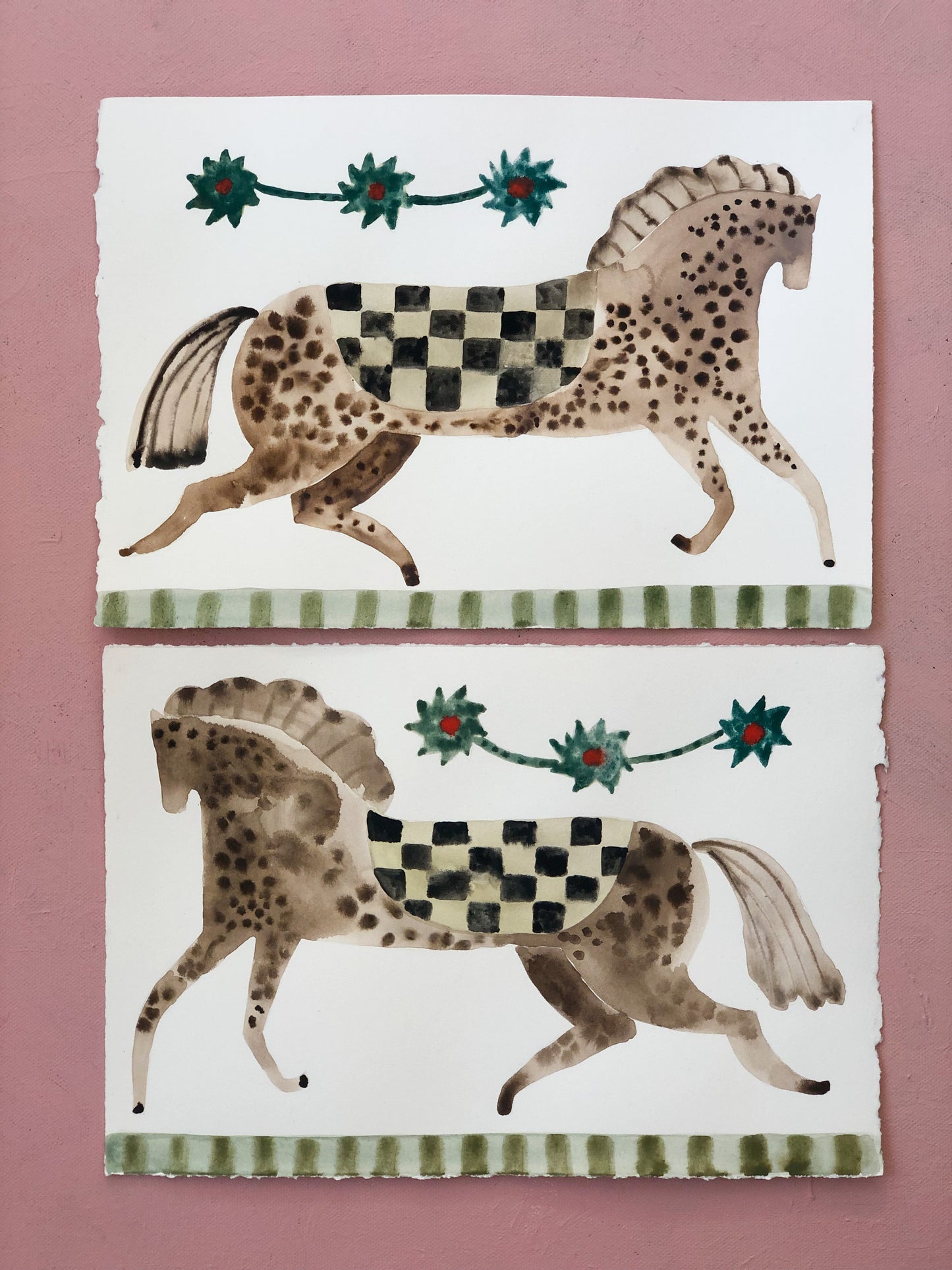 'Checkerboard Horses' by Rosie Harbottle 2023