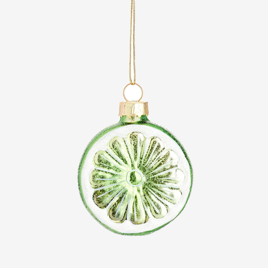 Lime Slice Shaped Bauble