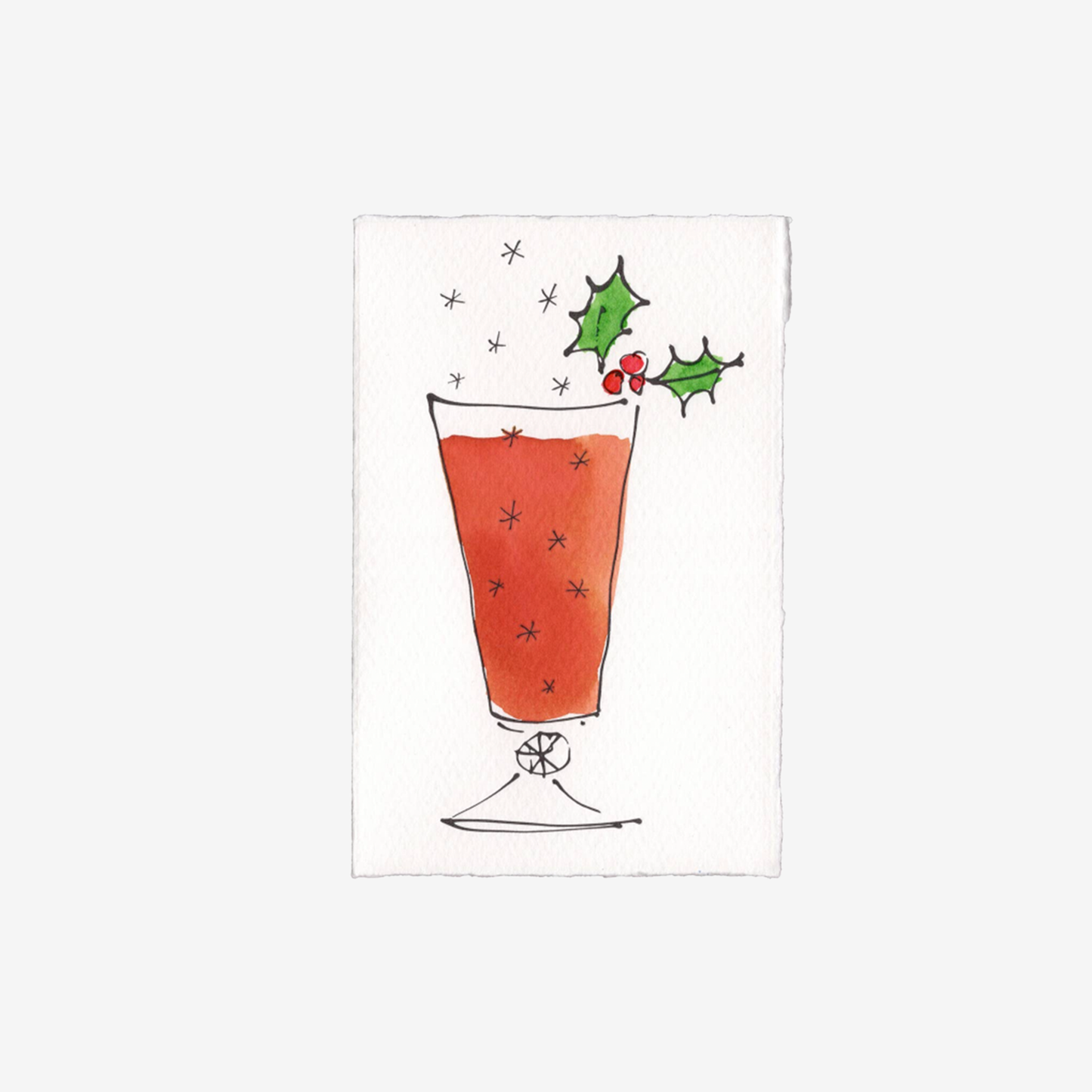 Stars Christmas Cocktail Card