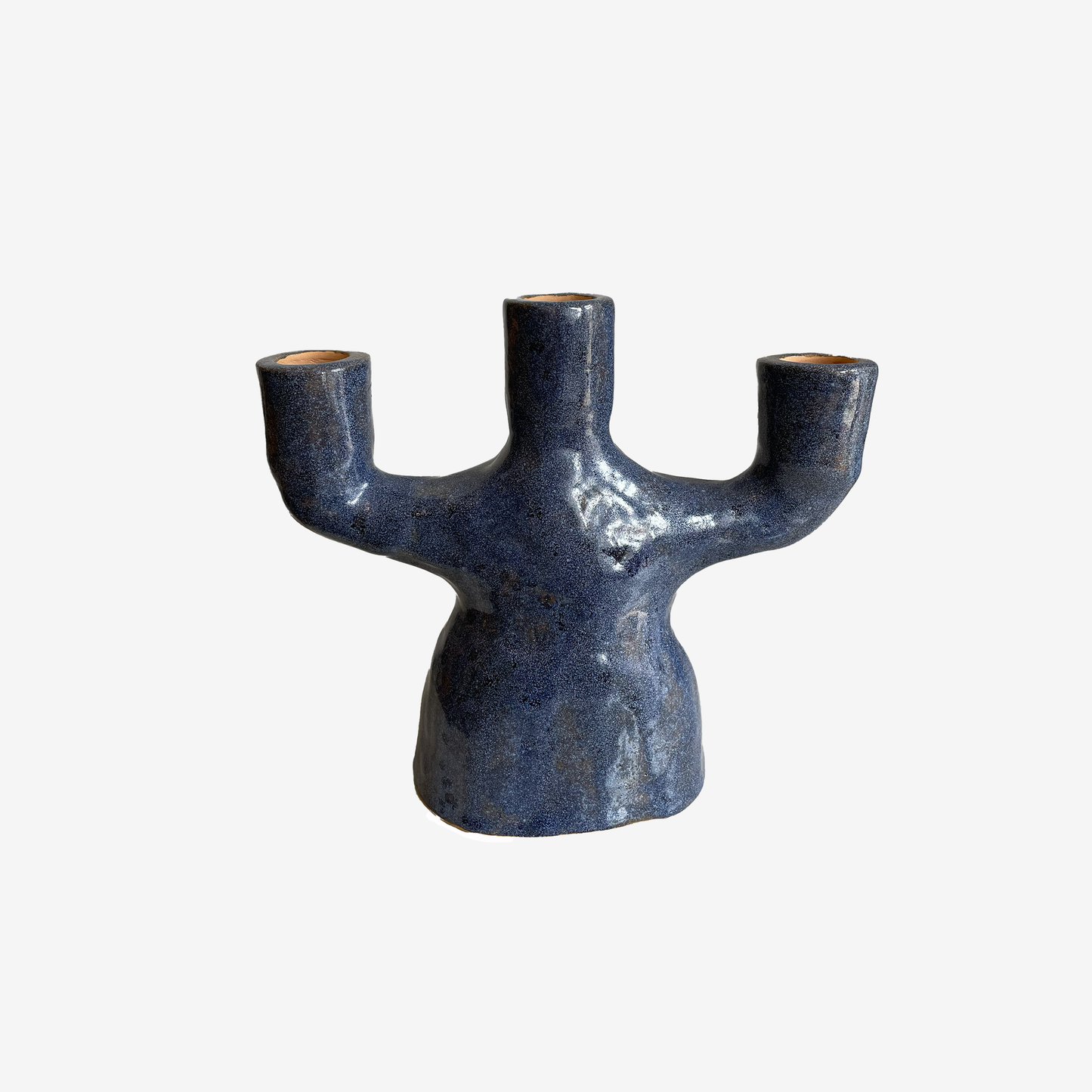 Ceramic Candelabra - Blue
