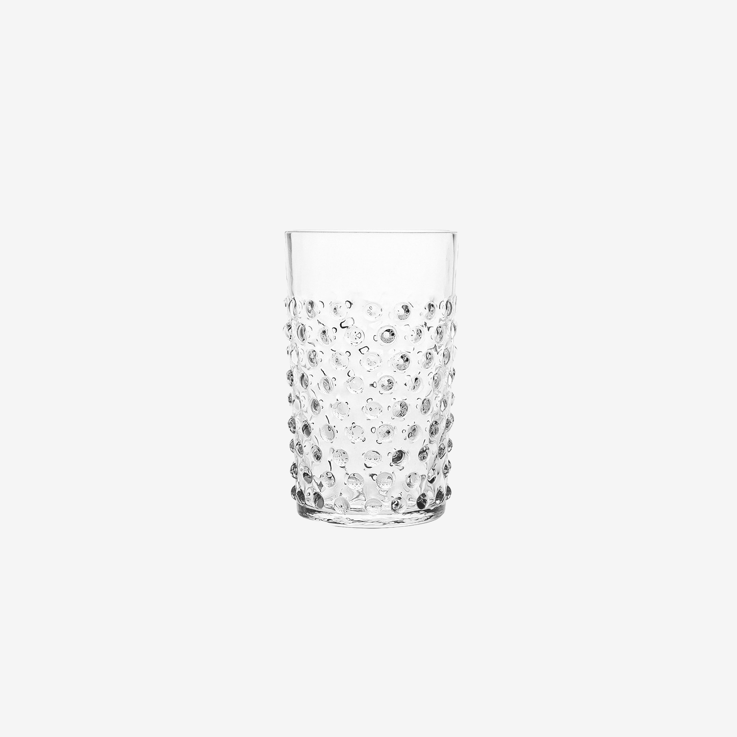Clear Crystal Hobnail Tumblers- Set of 2