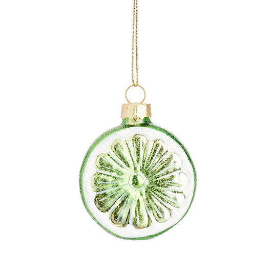 Lime Slice Shaped Bauble